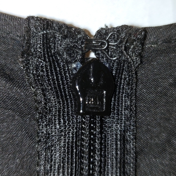 NEW! Tahari ASL black high/low embroidered dress - Picture 9 of 13